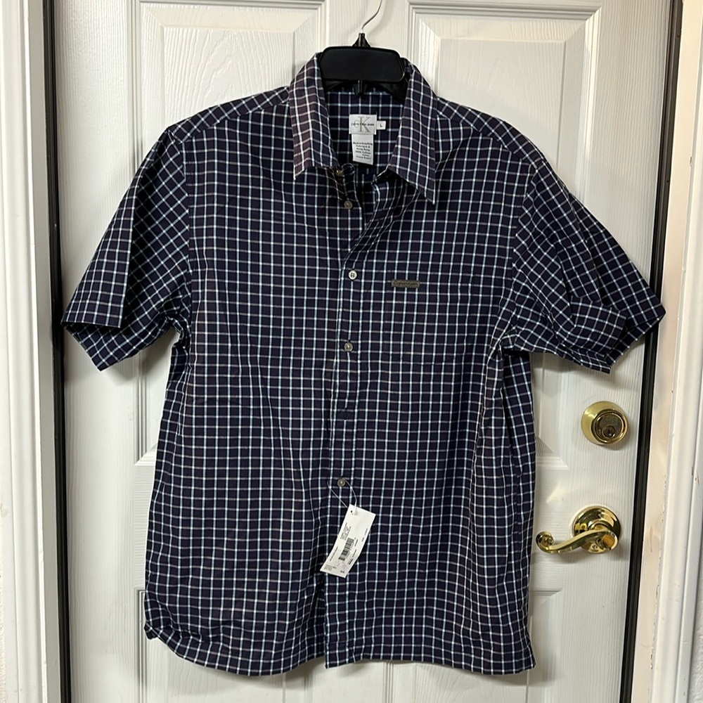 Men’s Calvin Klein Jeans short sleeve button down shirt
